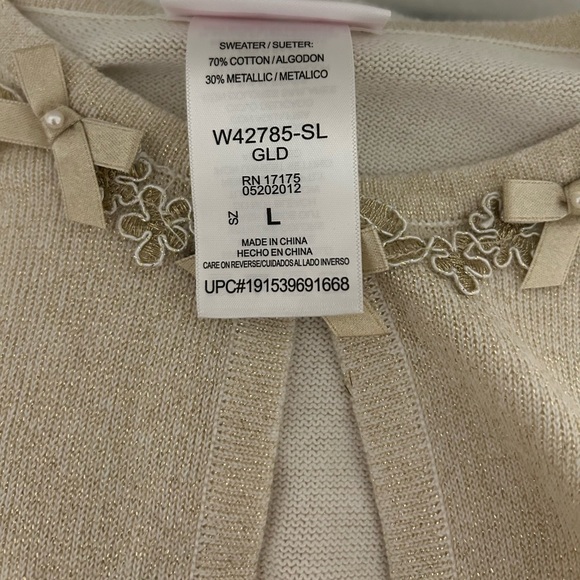 BONNIE JEAN Girls Cardigan Size L - Picture 3 of 5